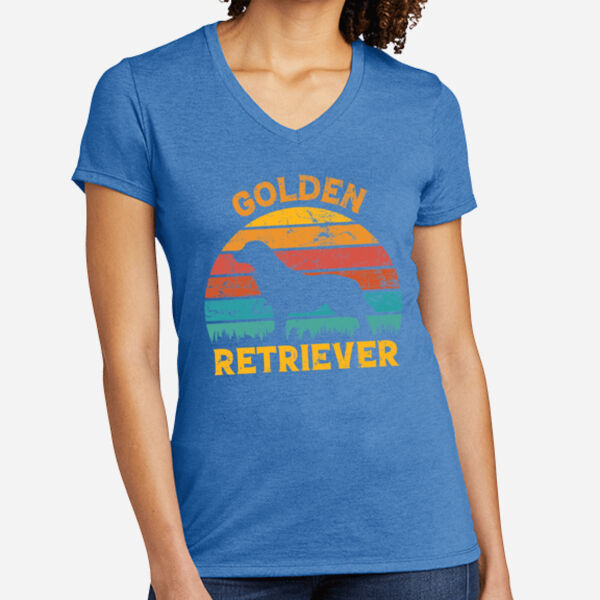 Women's Tri Blend V Neck Tee Thumbnail